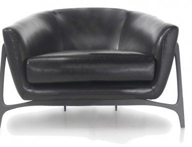 Chair MBS 001/B-leather upholstery, Formitalia