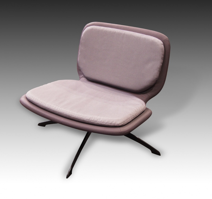 MBS 051 chair in leather upholstery, Formitalia