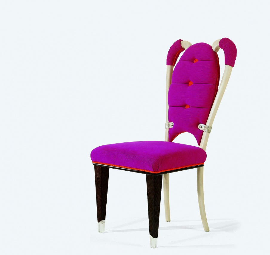 Chair natural wood from Africa, Colombo Stile