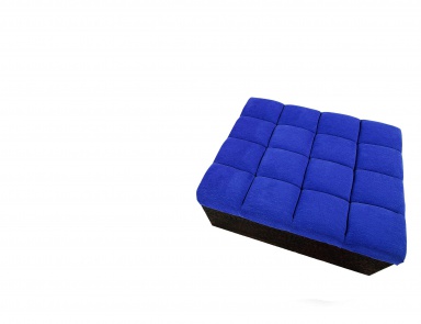 Pouf with frame in natural wood Africa, Colombo Stile