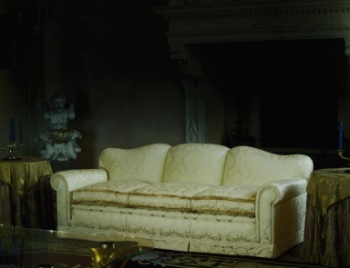 Three seater sofa natural wood Il Gusto Dei Principi, Colombo Stile