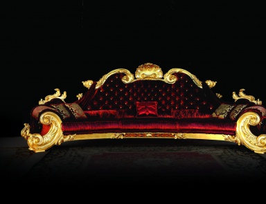 The semicircular sofa Esmeralda, Colombo Stile