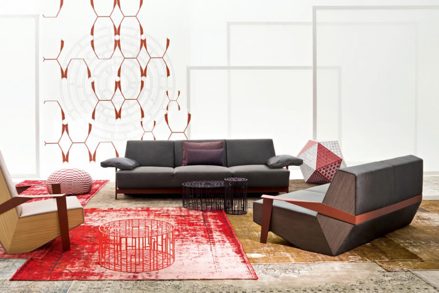 Three seater sofa Silver Lake, Moroso