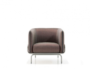 Chandigarh armchair with steel frame, Moroso