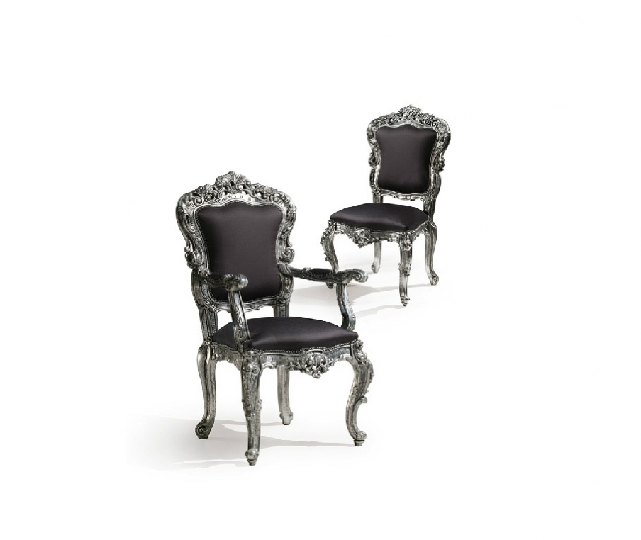 Chair with fabric upholstery by Angelo Cappellini