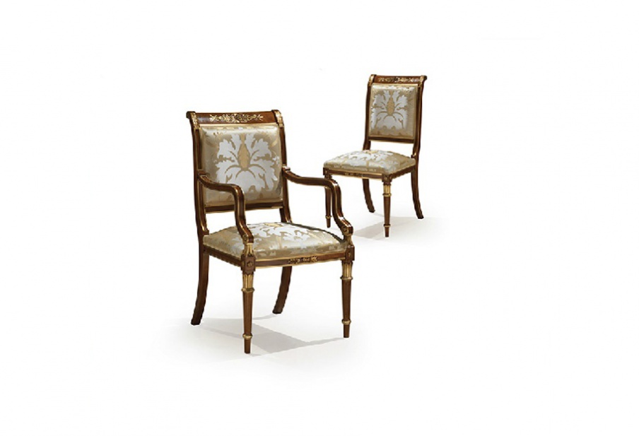 Chair with a frame made of wood by Angelo Cappellini