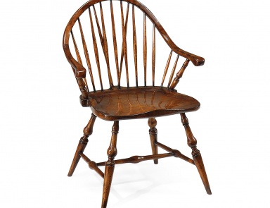 A chair with a semicircular back Country Farmhouse, Jonathan Charles