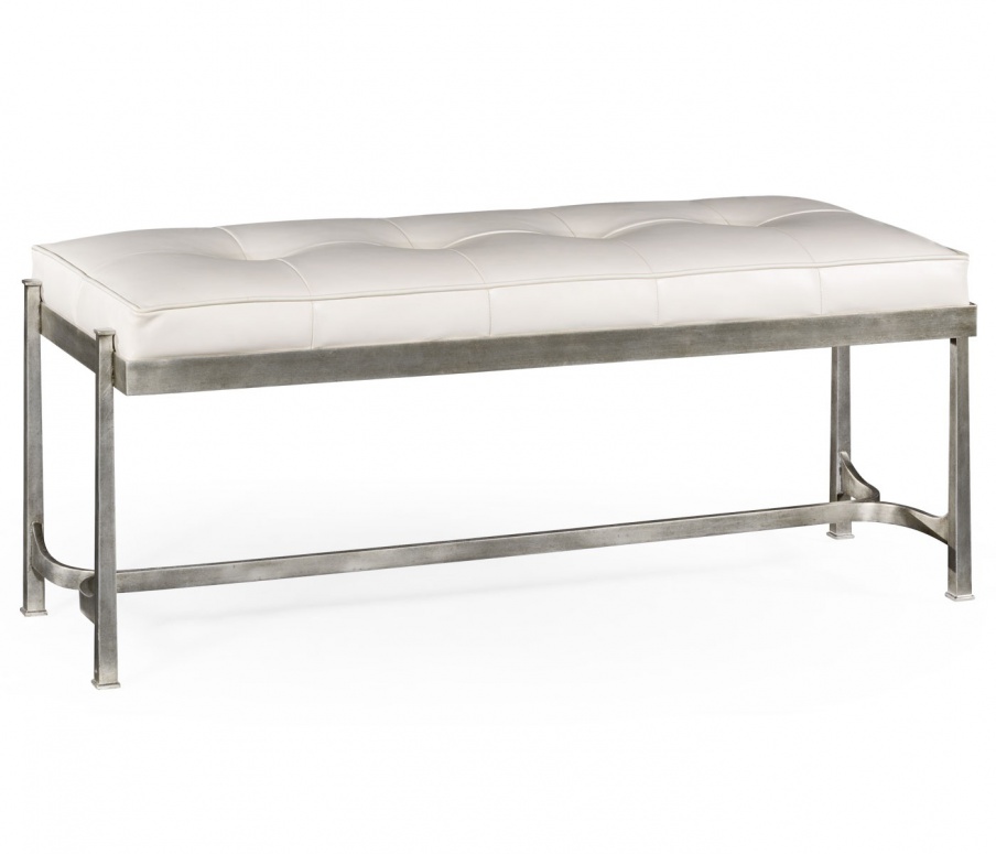 Bench with frame made of metal Luxe, Jonathan Charles