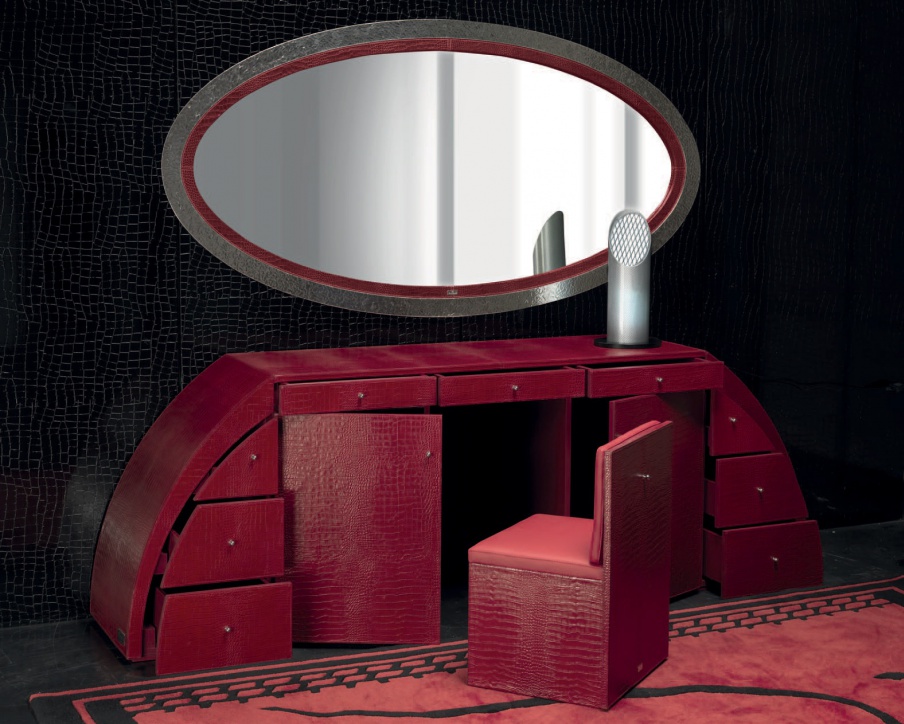 SUPER ARCH dressing table in leather, Formitalia