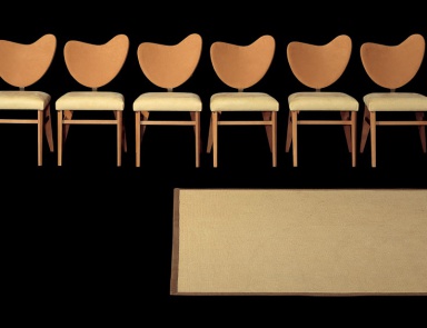 Chair with upholstered seat and backrest Ciak, Il Loft