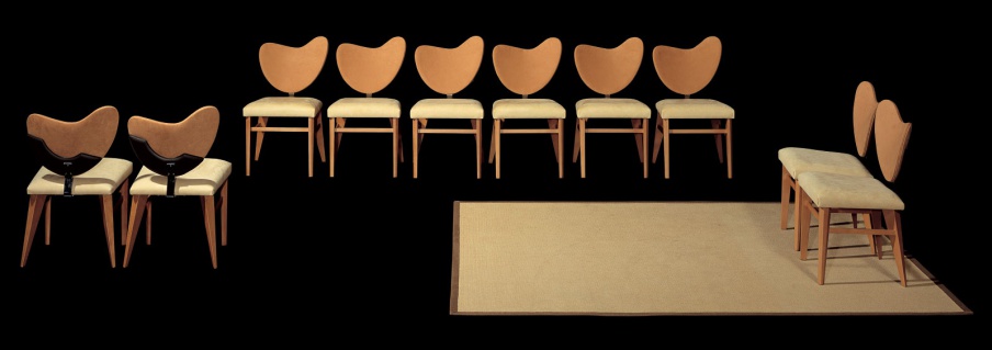 Chair with upholstered seat and backrest Ciak, Il Loft