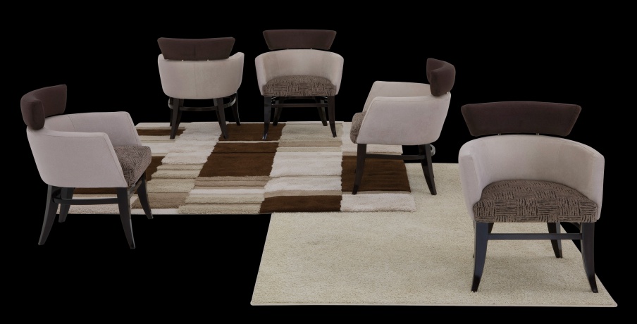 Chair with armrests Naxos, Il Loft