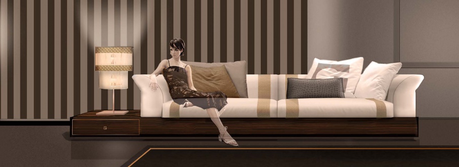 Four-seater sofa, Formitalia