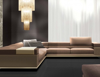 Corner sofa in fabric, Formitalia