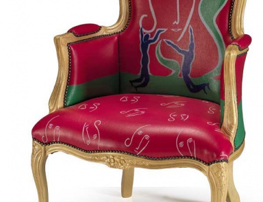 Chair Amarle e Venerarle leather upholstery, Formitalia