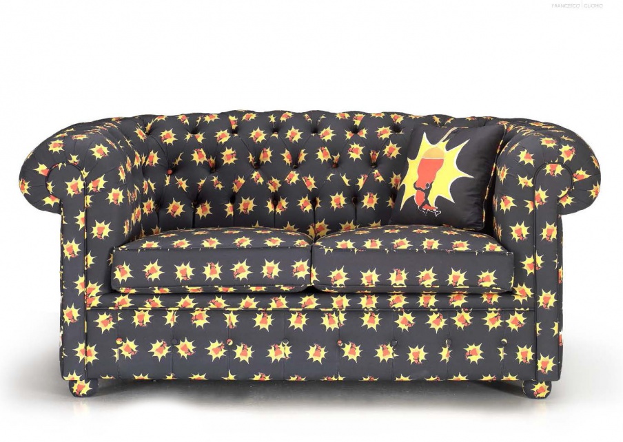 The Provvidenza in textile sofa upholstery, Formitalia