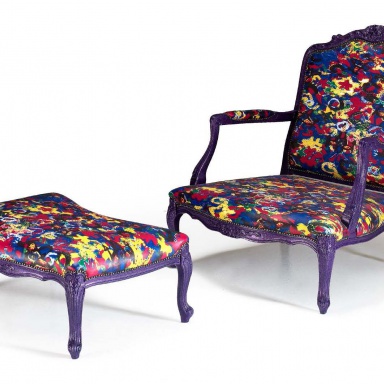 Chair with Ottoman Cosmo