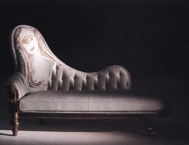 Ermafrodito in the couch fabric, Formitalia