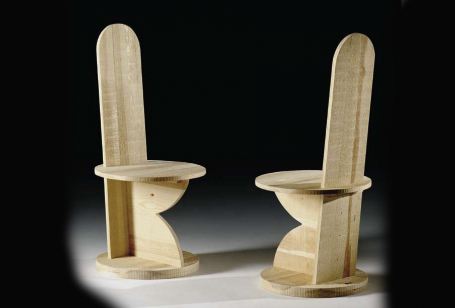 The Pinocchio chair with high back, Formitalia