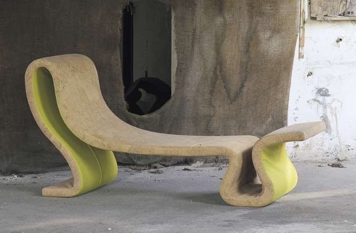 Chaise Roller, textile upholstery, Formitalia