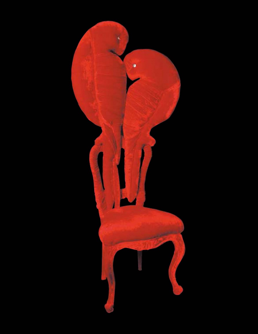 The Lovers the passion chair with high back, Formitalia