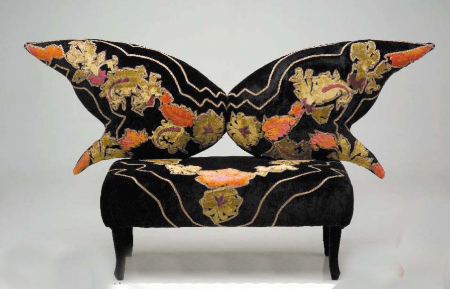 Upholstered bench Butterfly, Formitalia