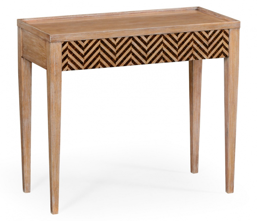 Console with straight legs Julian Herringbone, Jonathan Charles
