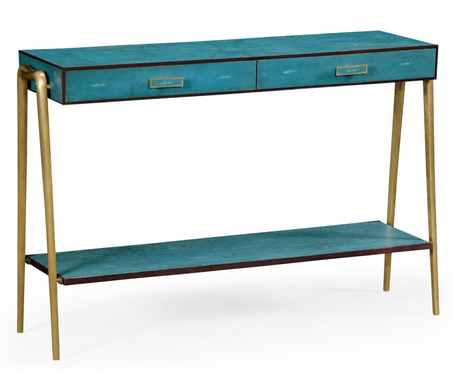 The console on legs of brass Luxe, Jonathan Charles
