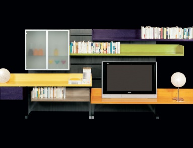 Modular system Park, Il Loft (library furniture, Italy)
