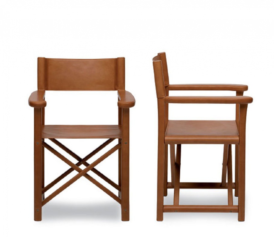 Chair with armrests Dustin Leather version, Armani Casa