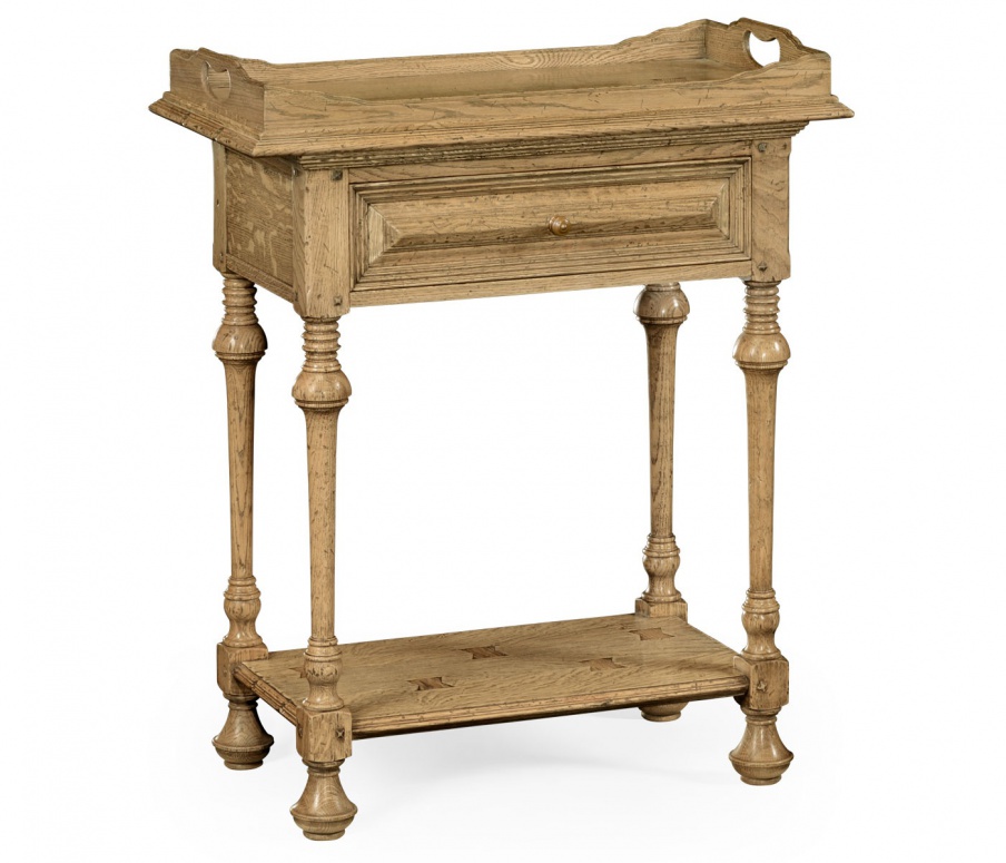 Table with removable tray in Natural Oak, Jonathan Charles