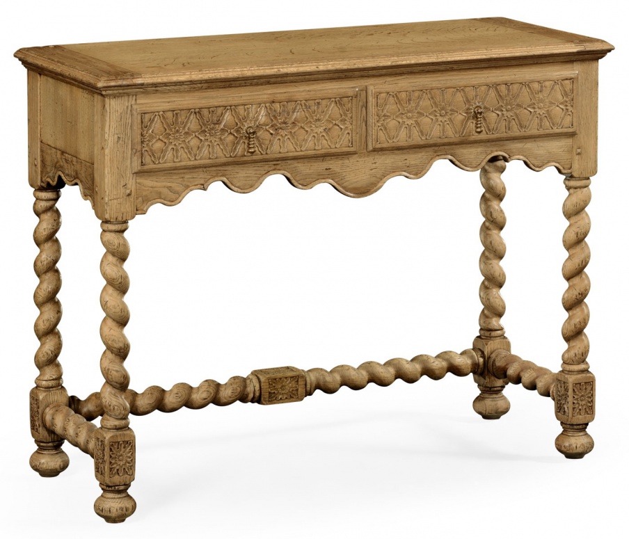 Console with drawers, Natural Oak, Jonathan Charles