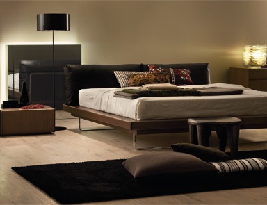 Double bed on a frame of oak Park, Lema