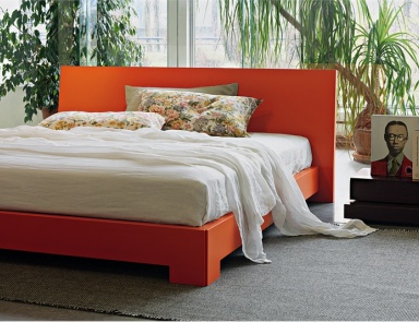 Bed double frame wood Quaranta, Lema