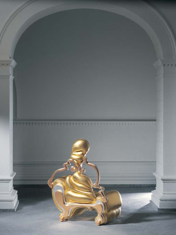 Chair Antropomorfa in gilt, Formitalia