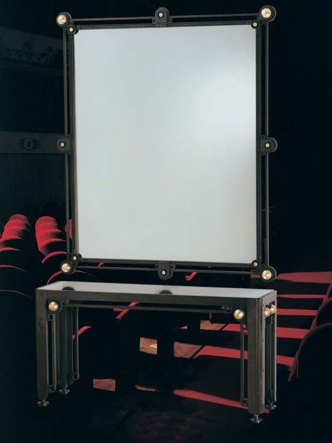 The console is natural wood with mirror Leonardo, Formitalia 