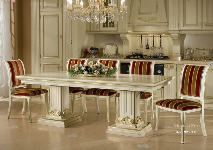 DINING TABLE ON MASSIVE LEGS, MEGAROS