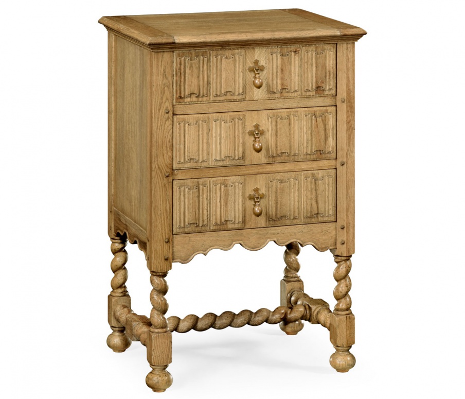 Bedside chest Natural Oak, Jonathan Charles