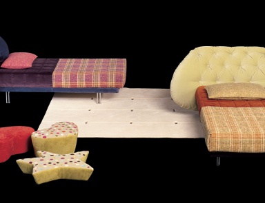 Children's bed baby Fly Capitonne, Il Loft