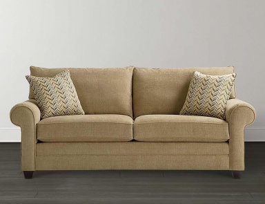 Two-seater sofa with removable cushions for Alex Bassett