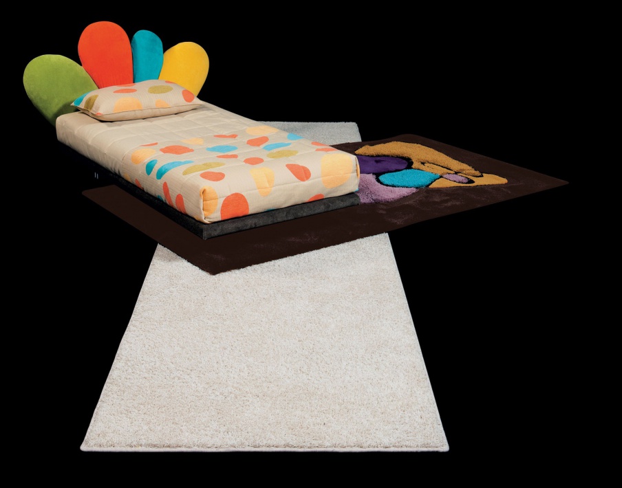 Bed with upholstered headboard Viola, Il Loft