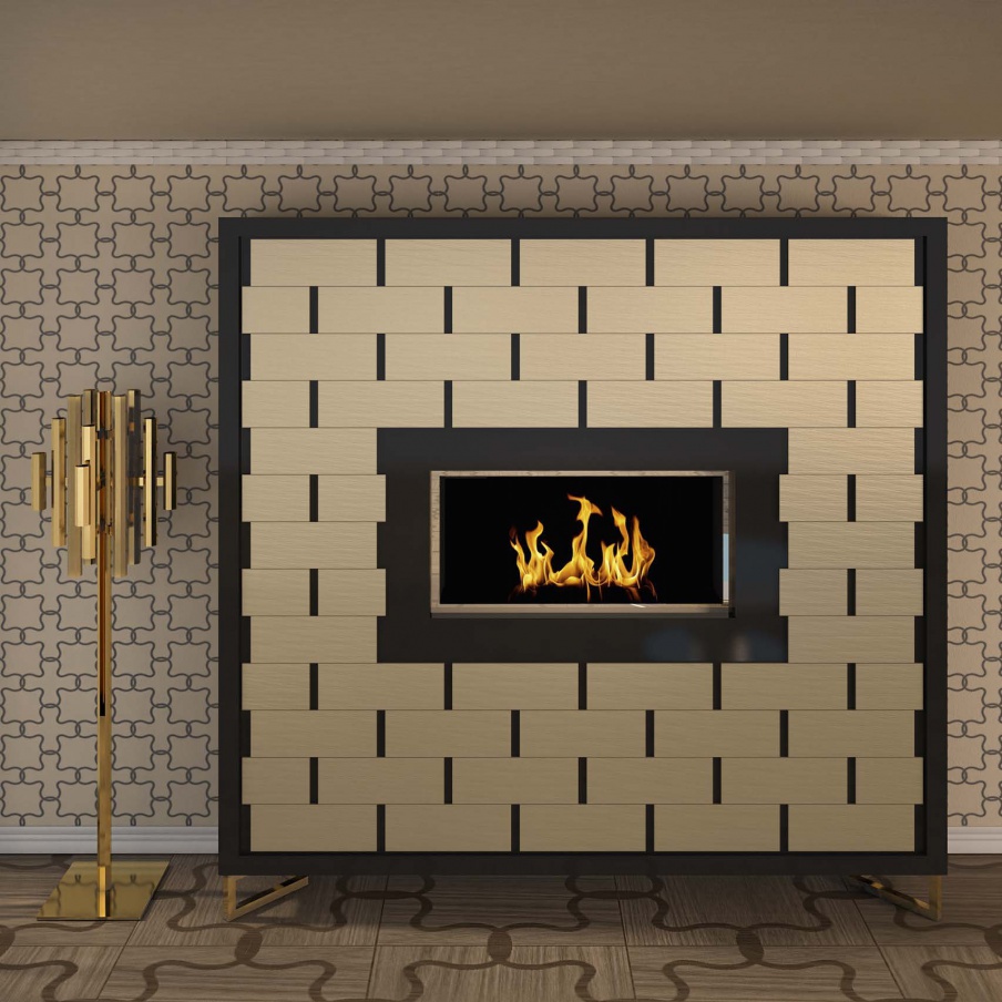 Cabinet for TV with metal legs Terragni, Formitalia