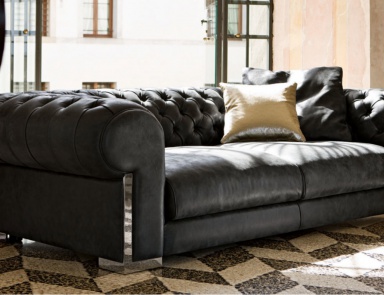 Sofa classic Cheope Square, Alberta Salotti