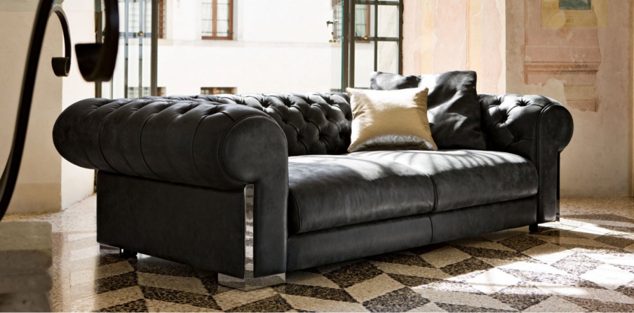 Sofa classic Cheope Square, Alberta Salotti