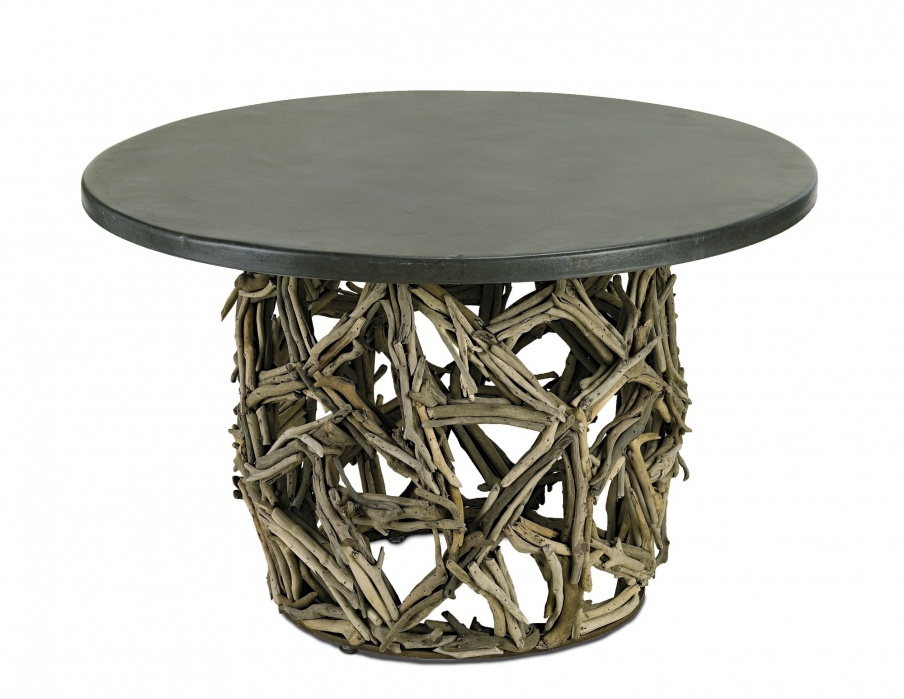 The Montauk round coffee table Round, Currey & Company