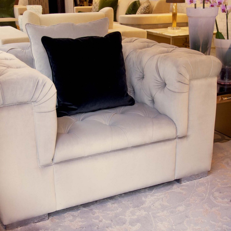 Roma armchair in fabric, Formitalia