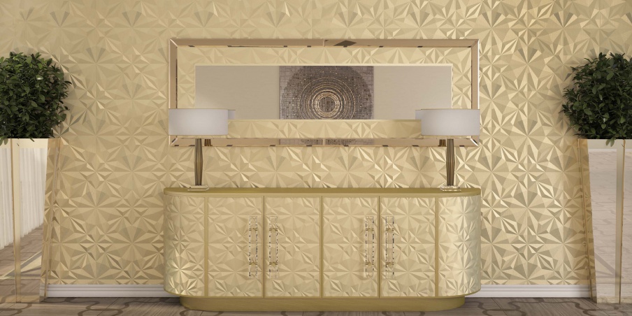 The Scarlet chest of drawers made from natural wood, Formitalia