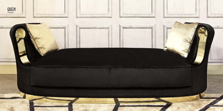 The Queen's bench on metal base, Formitalia