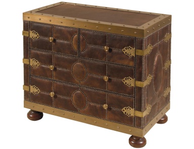 A chest of drawers covered with leather, Maitland-Smith