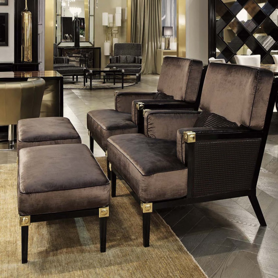 Chair with Ottoman foot King, Formitalia